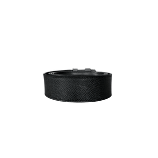 Louis Vuitton Black Taigarama Initiales Belt
