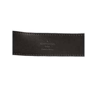 Louis Vuitton Black Taigarama Initiales Belt