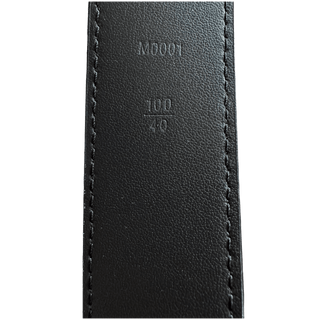 Louis Vuitton Black Taigarama Initiales Belt