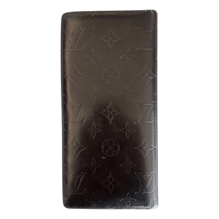 Louis Vuitton Black Vernis Monogram Brazza Wallet
