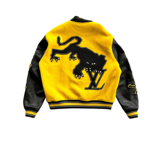 Louis Vuitton Black & Yellow Varsity Jacket