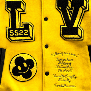 Louis Vuitton Black & Yellow Varsity Jacket