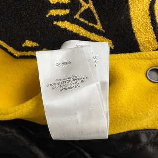 Louis Vuitton Black & Yellow Varsity Jacket