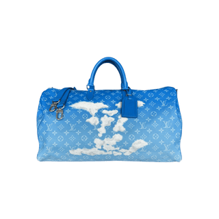 Louis Vuitton Blue Cloud Monogram Keepall 50