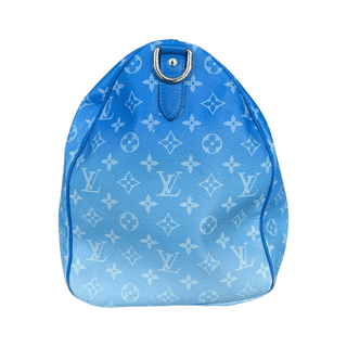 Louis Vuitton Blue Cloud Monogram Keepall 50