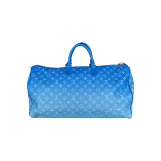 Louis Vuitton Blue Cloud Monogram Keepall 50