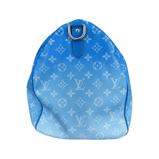 Louis Vuitton Blue Cloud Monogram Keepall 50