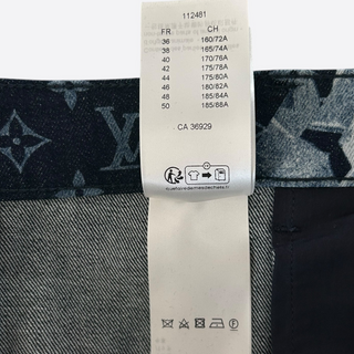 Louis Vuitton Blue Floral Monogram Jeans