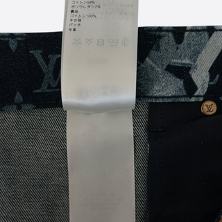 Louis Vuitton Blue Floral Monogram Jeans