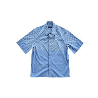 Louis Vuitton Blue LV Spread Damier Button Up Shirt