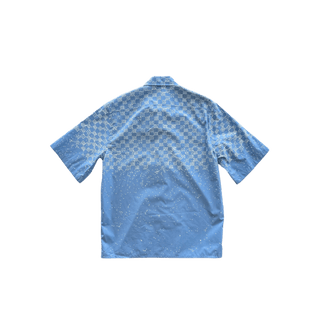 Louis Vuitton Blue LV Spread Damier Button Up Shirt