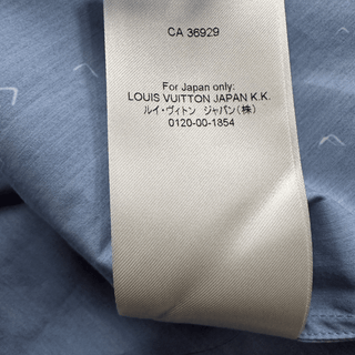 Louis Vuitton Blue LV Spread Damier Button Up Shirt