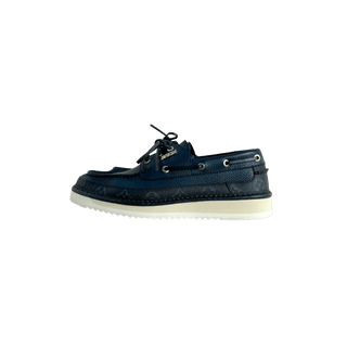 Louis Vuitton Blue Monogram Boat Shoes