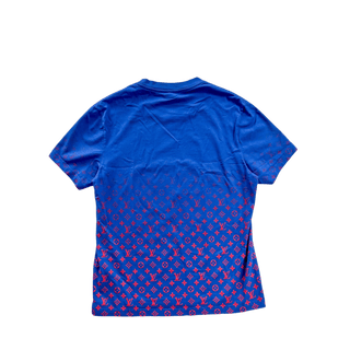 Louis Vuitton Blue & Red Monogram Gradient T-Shirt
