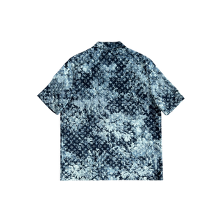 Louis Vuitton Blue Tapestry Monogram Button Up Shirt