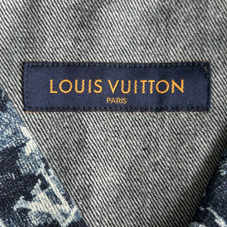 Louis Vuitton Blue Tapestry Monogram Button Up Shirt