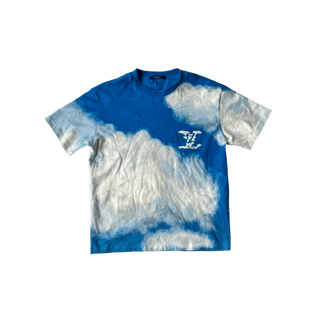 Louis Vuitton Blue & White Cloud Logo T-Shirt