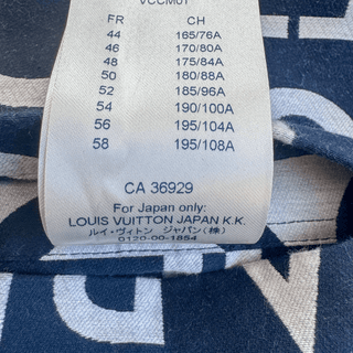 Louis Vuitton Blue & White Galaxy Packable Jacket