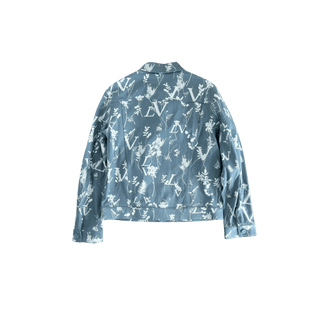 Louis Vuitton Blue & White LV Leaf Denim Jacket