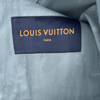 Louis Vuitton Blue & White LV Leaf Denim Jacket