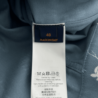 Louis Vuitton Blue & White LV Leaf Denim Jacket