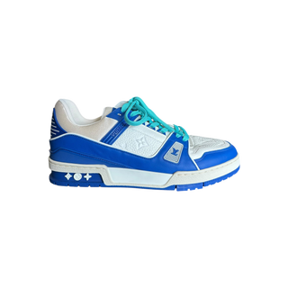 Louis Vuitton Blue & White Monogram Trainers