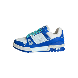 Louis Vuitton Blue & White Monogram Trainers