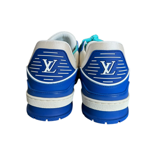 Louis Vuitton Blue & White Monogram Trainers