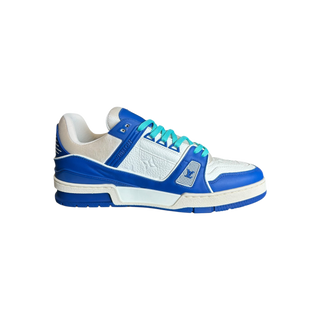 Louis Vuitton Blue & White Monogram Trainers