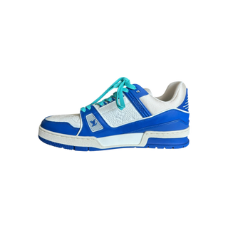 Louis Vuitton Blue & White Monogram Trainers