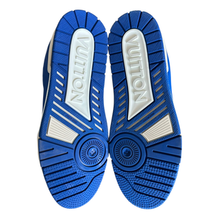 Louis Vuitton Blue & White Monogram Trainers