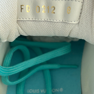 Louis Vuitton Blue & White Monogram Trainers