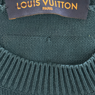 Louis Vuitton Blue & Yellow Logo Wool Sweater
