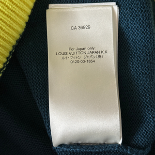 Louis Vuitton Blue & Yellow Logo Wool Sweater