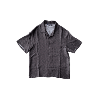 Louis Vuitton Brown Monogram Silk Button Up Shirt