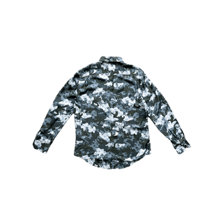 Louis Vuitton Camo Monogram Silk Button Up Shirt