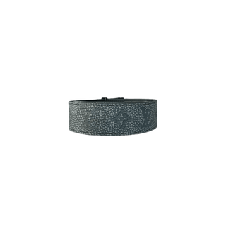 Louis Vuitton Grey & Black Taurillon Monogram Belt