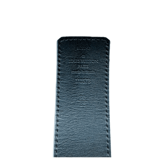 Louis Vuitton Grey & Black Taurillon Monogram Belt