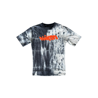 Louis Vuitton Grey & Orange Tie-Dye Graffiti T-Shirt