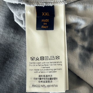Louis Vuitton Grey & Orange Tie-Dye Graffiti T-Shirt