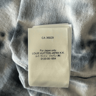 Louis Vuitton Grey & Orange Tie-Dye Graffiti T-Shirt