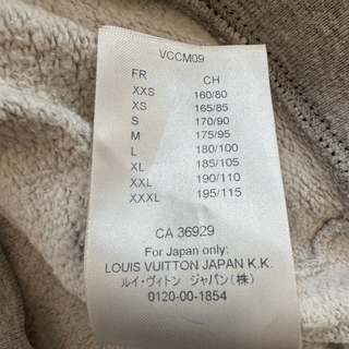 Louis Vuitton Grey Peace & Love Logo Embroidered Sweater