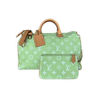 Louis Vuitton Lime Green & White Monogram P9 Speedy 40