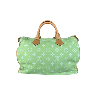 Louis Vuitton Lime Green & White Monogram P9 Speedy 40