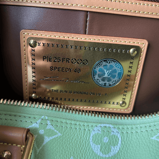 Louis Vuitton Lime Green & White Monogram P9 Speedy 40
