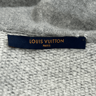 Louis Vuitton NBA Grey Basketball Embroidered Zip Up Hoodie