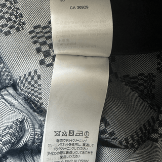Louis Vuitton Navy Distorted Damier Print Jeans