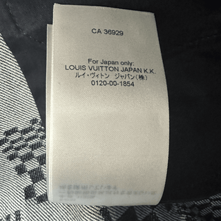 Louis Vuitton Navy Distorted Damier Print Jeans