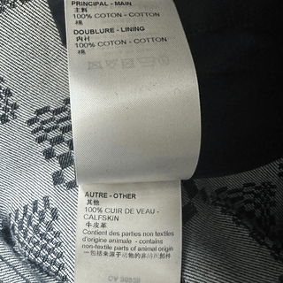 Louis Vuitton Navy Distorted Damier Print Jeans