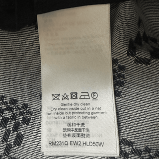 Louis Vuitton Navy Distorted Damier Print Jeans